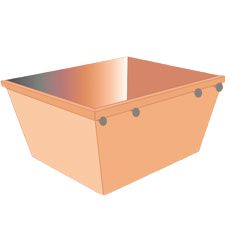 Orange moving box